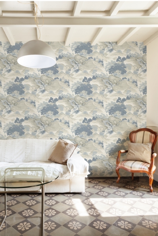 Обои Aura Old English Archives M1190 фото в интерьере